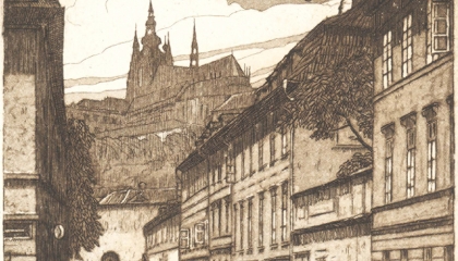 nová virtuální výstava o historii budovy Archeologického ústavu v Praze