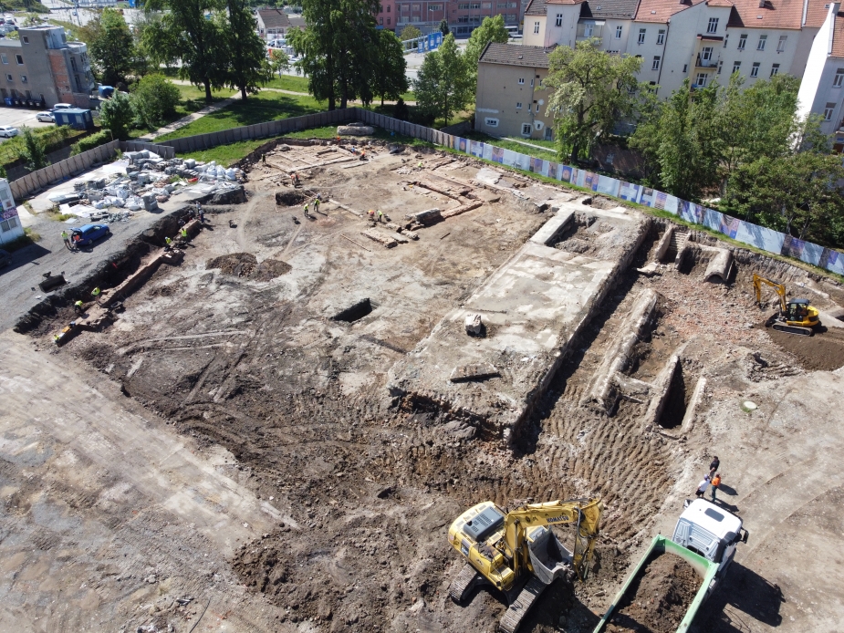 Pohled na plochu výzkumu. Foto: ÚAPP Brno.