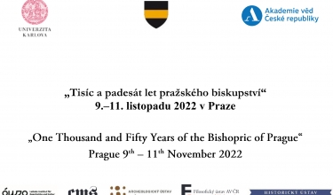 Conference “One Thousand and Fifty Years of the Bishopric of Prague”, November 9-11, 2022